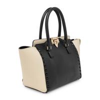 Valentino, Rockstud Tote in Black & Cream Leather