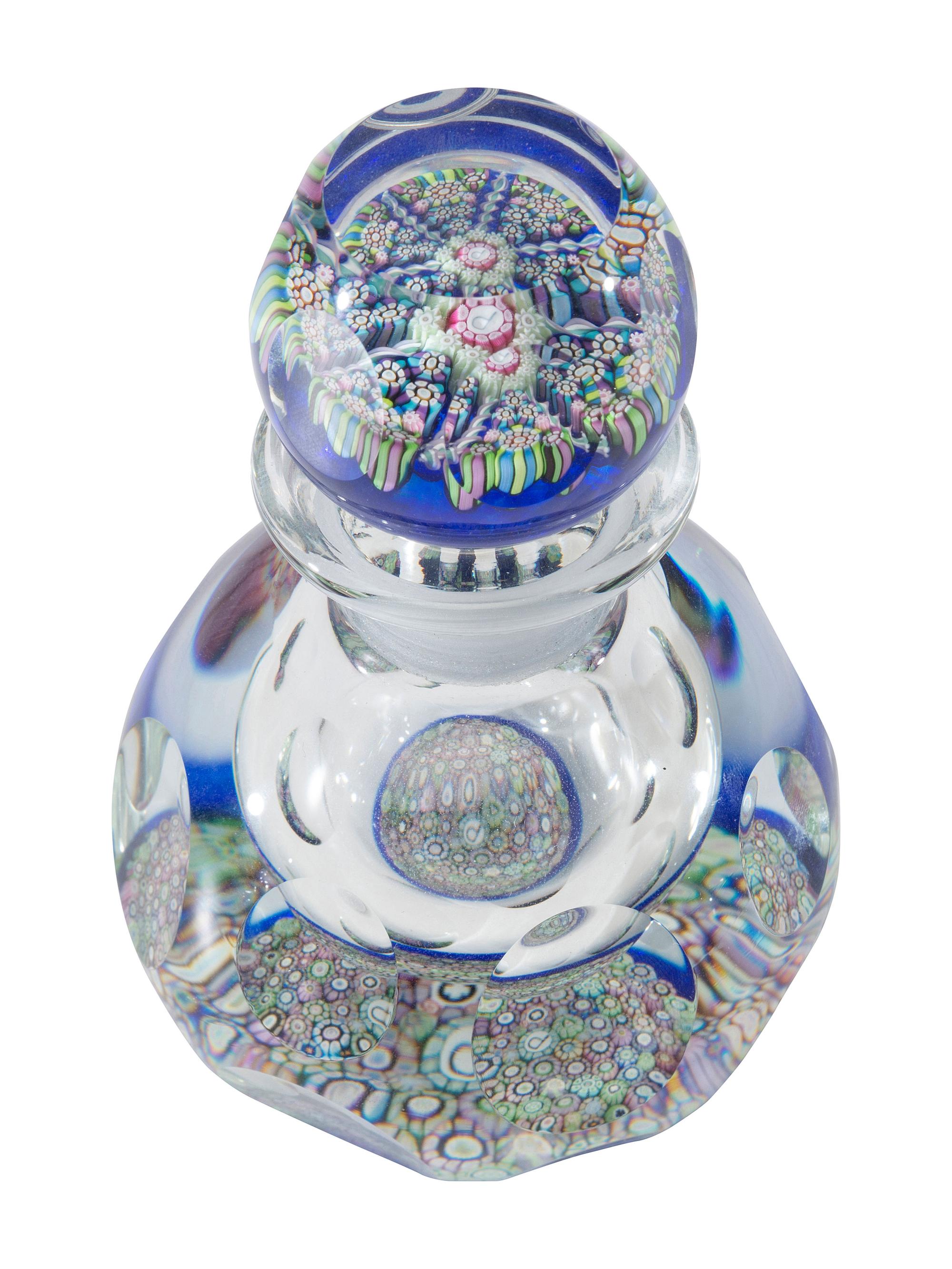 Four Millefiori Glass Articles
