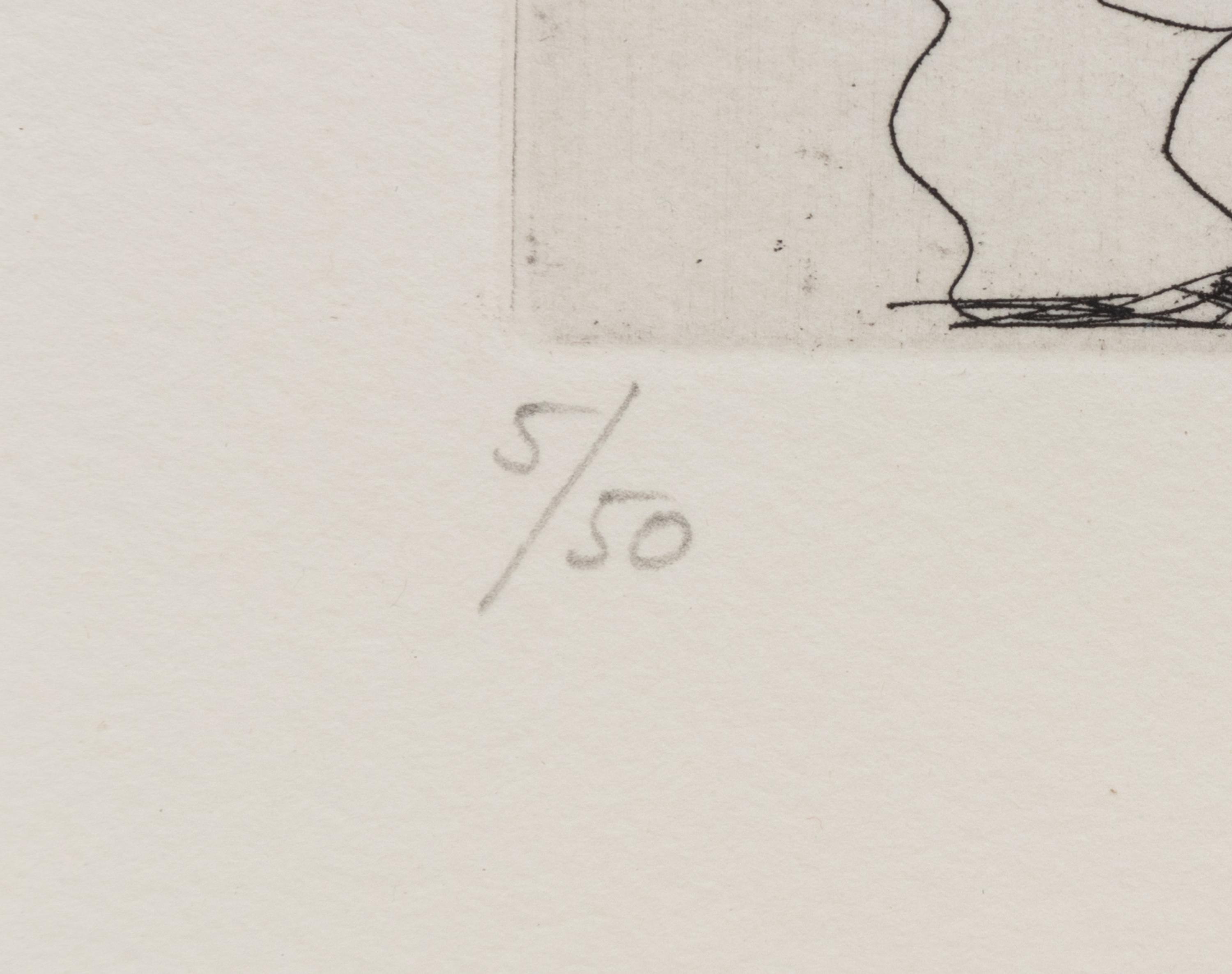 Autoportrait à la canne, avec comédien, amour replet et femmes (pl. 8 from 347 Series)
