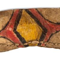 Plains Knife Sheaths, made of Recycled Parfleche — lot of two