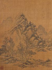 After Wu Li, (Chinese, 1632-1718), depicting mountainous landscape scenes.