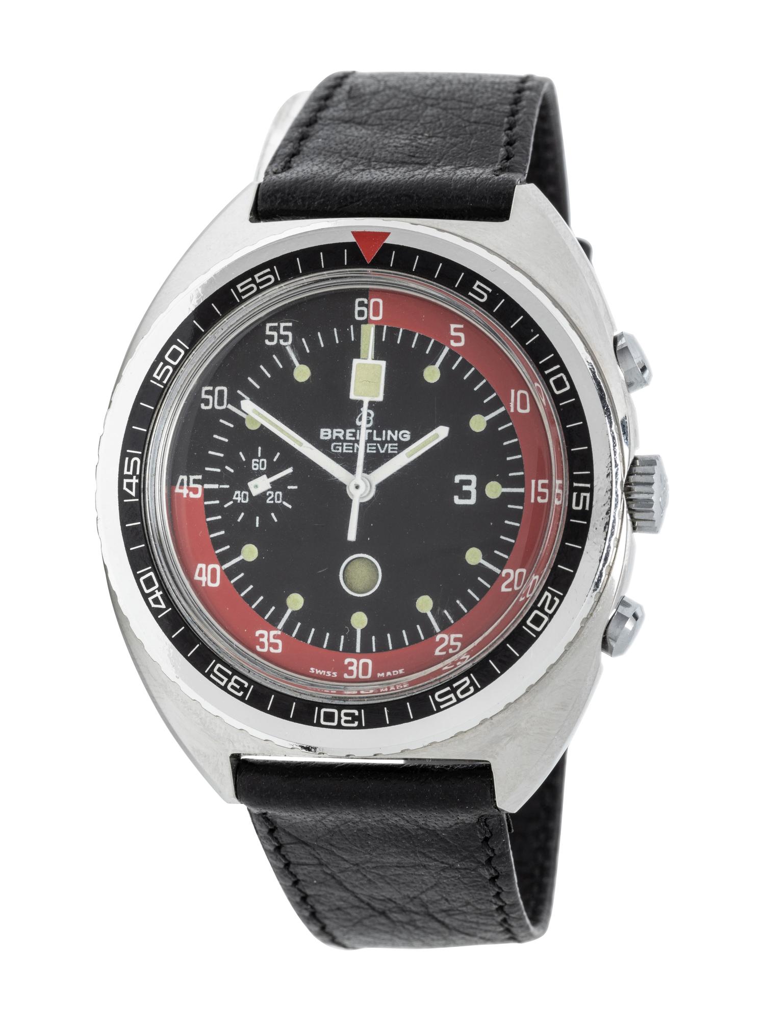 BREITLING, REF. 2734 STAINLESS STEEL 'SLOW MOTION' CHRONOGRAPH WATCH