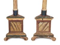 A Pair of Italian Painted Torchères