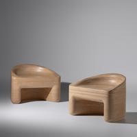 Timbur 21st Century — Pair of Stack Chairs for Partners & Spade, 2021