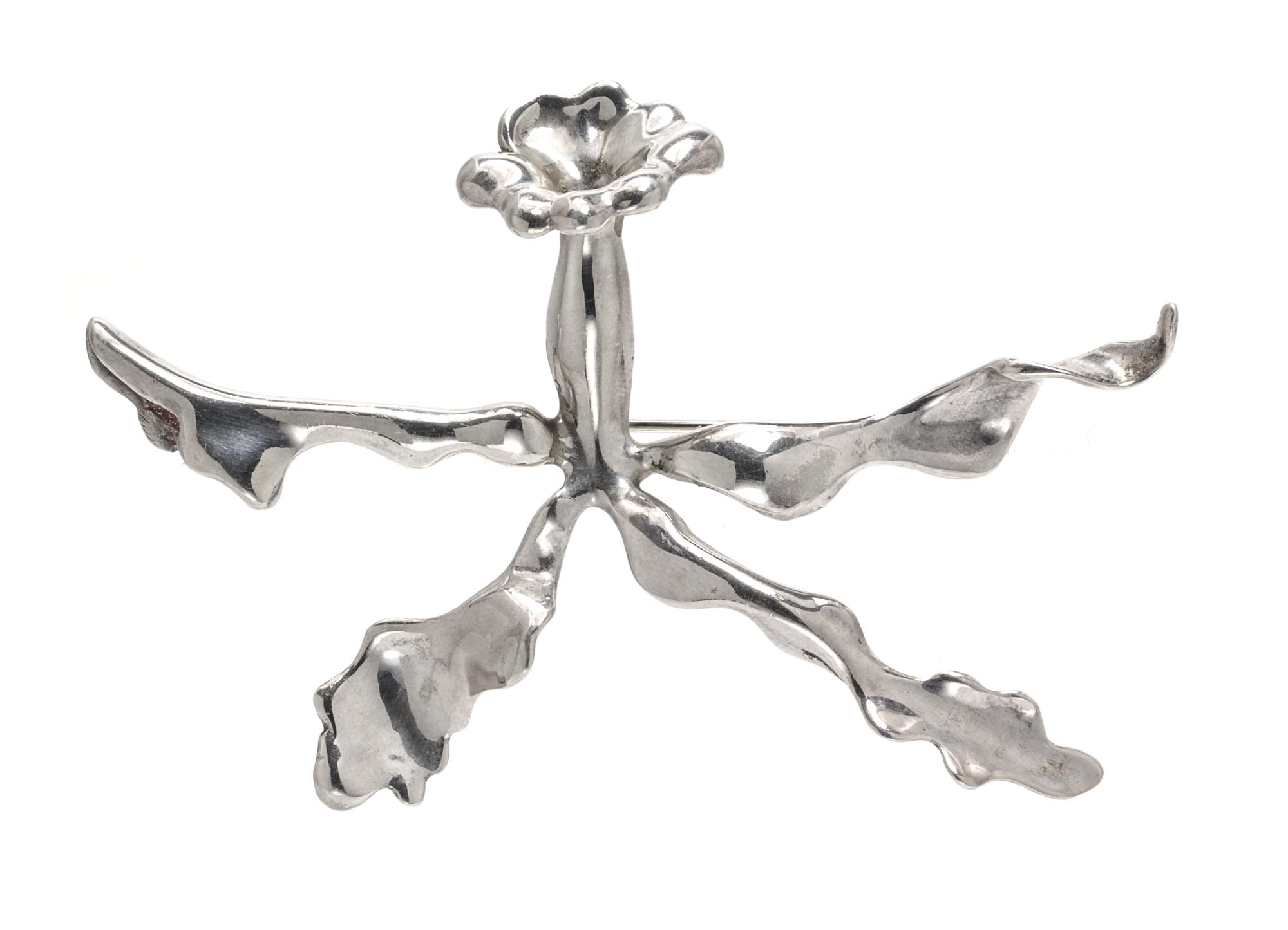A Sterling Silver Flower Brooch, Angela Cummings, Circa 1986, 10.30 dwts.