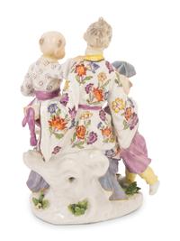 A Meissen Porcelain Chinoiserie Figural Group