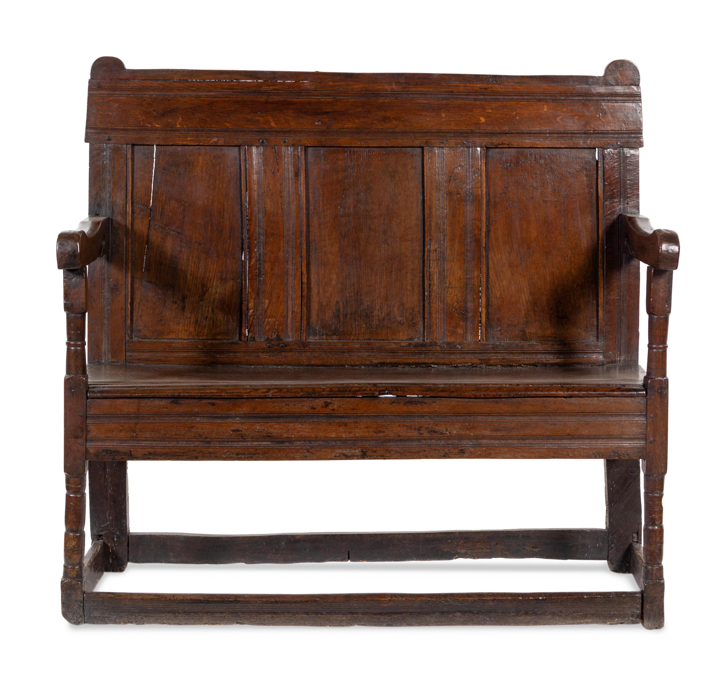 A George III Oak Settle