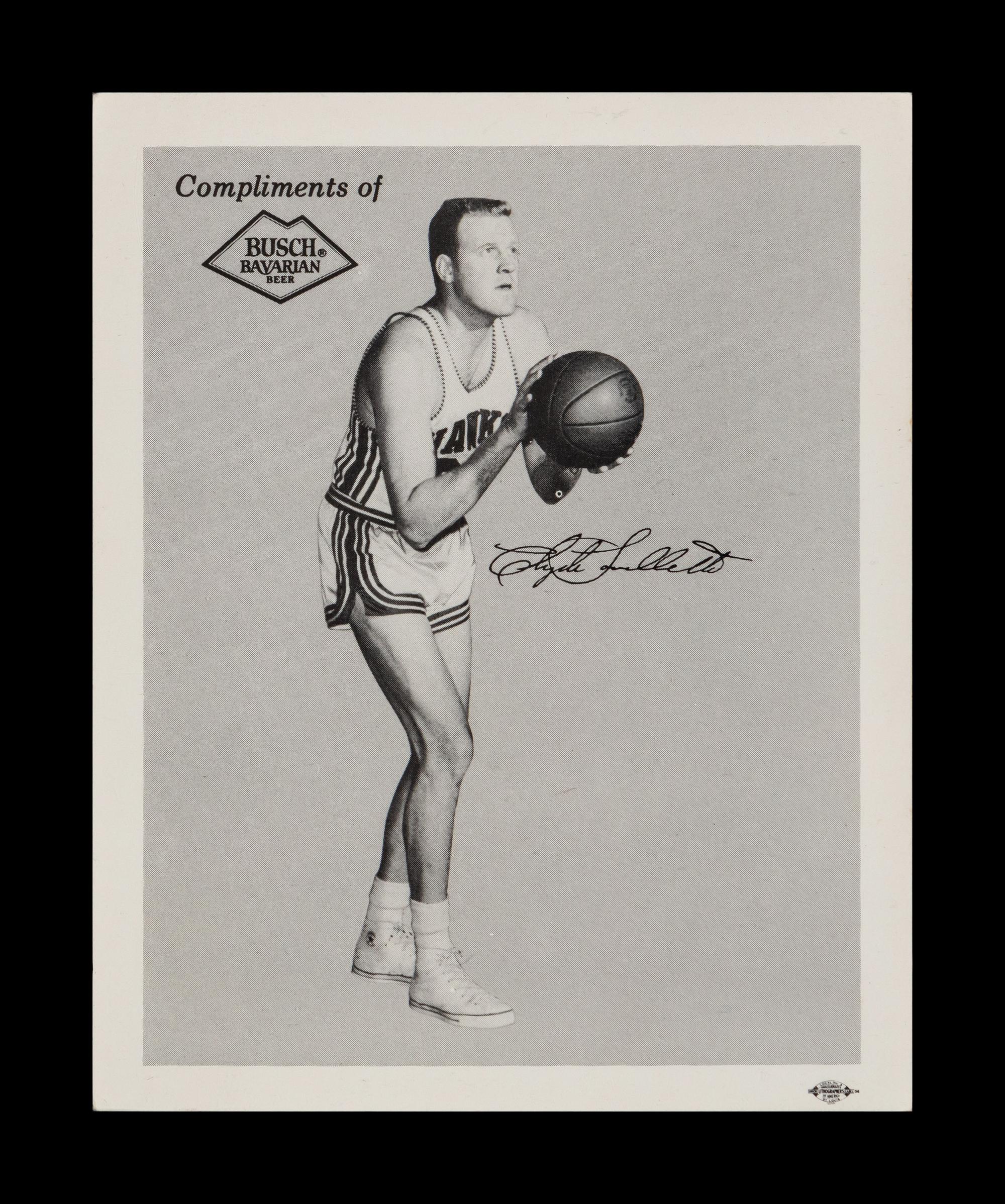 A 1959-60 St. Louis Hawks Bush Bavarian Beer Team Basketball Card Set