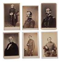 [CIVIL WAR]. A group of 25 CDVs of Union generals, many from the Army of the Potomac, incl. SICKLES, HANCOCK, BIRNEY, FRANKLIN, and STONEMAN.