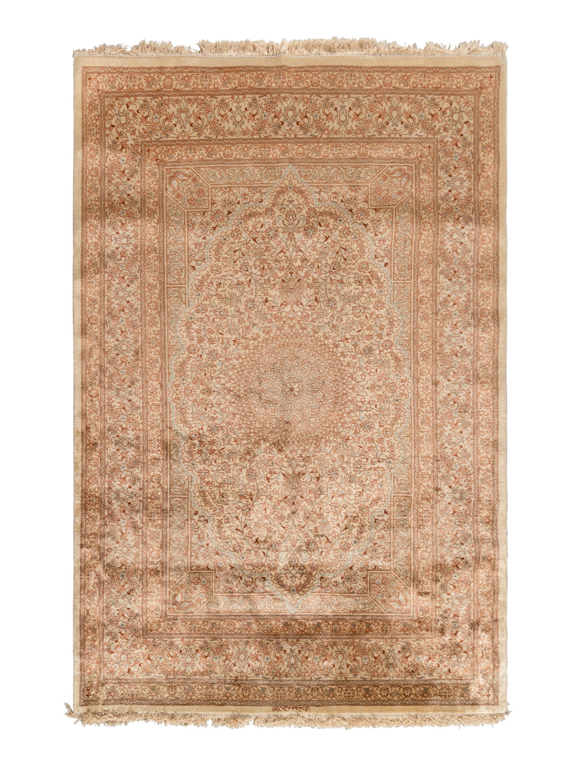 A Nain Silk Rug