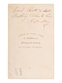 [AFRICAN AMERICANA - EARLY PHOTOGRAPHY]. Genl- Scott & Asst- Bathing Robes to hire, Cape May , [NJ]. Philadelphia, PA: R. Newell's Photograph Gallery.