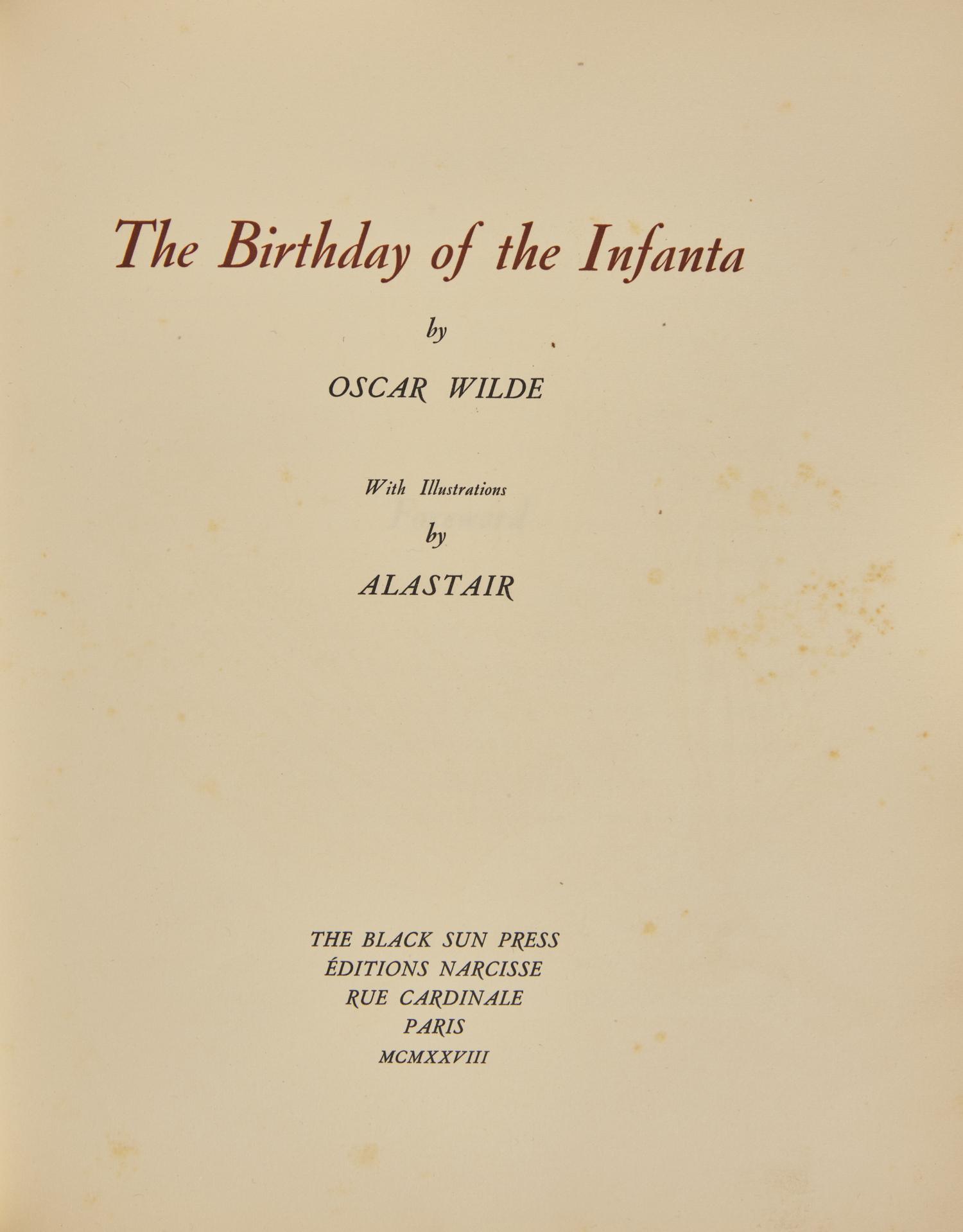 [Black Sun Press] Wilde, Oscar. The Birthday of the Infanta