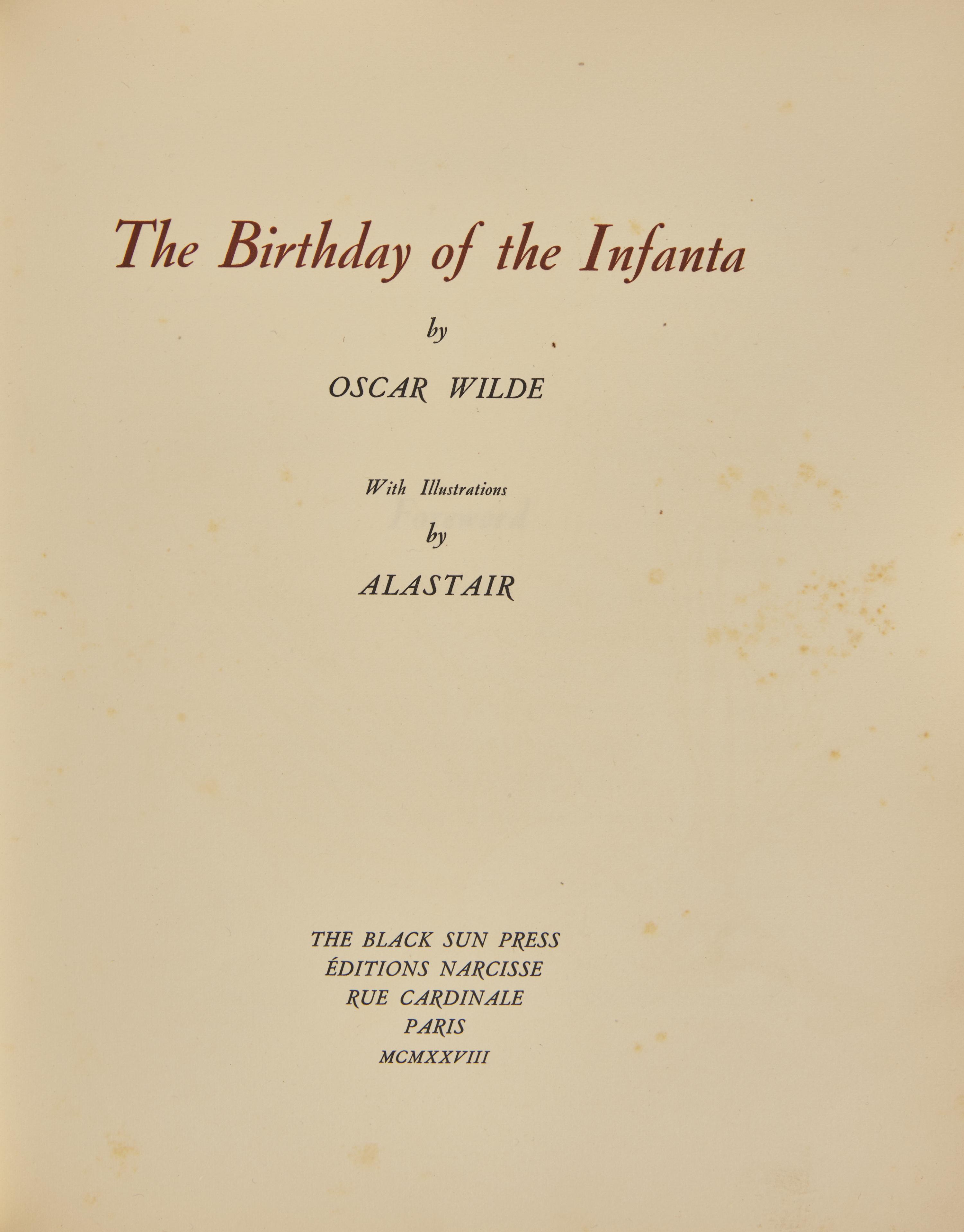 [Black Sun Press] Wilde, Oscar. The Birthday of the Infanta