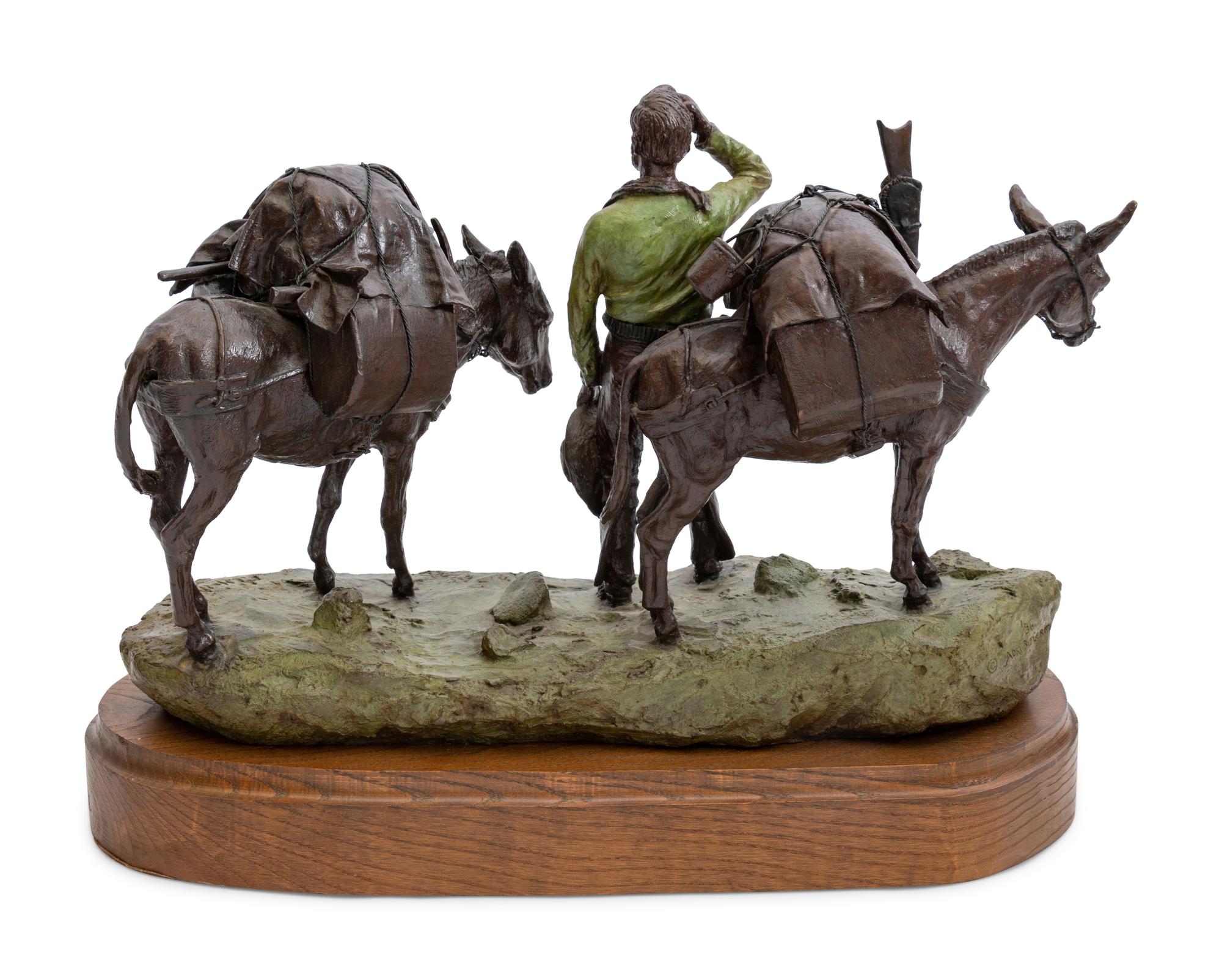Rider with Mules , edition 1/36