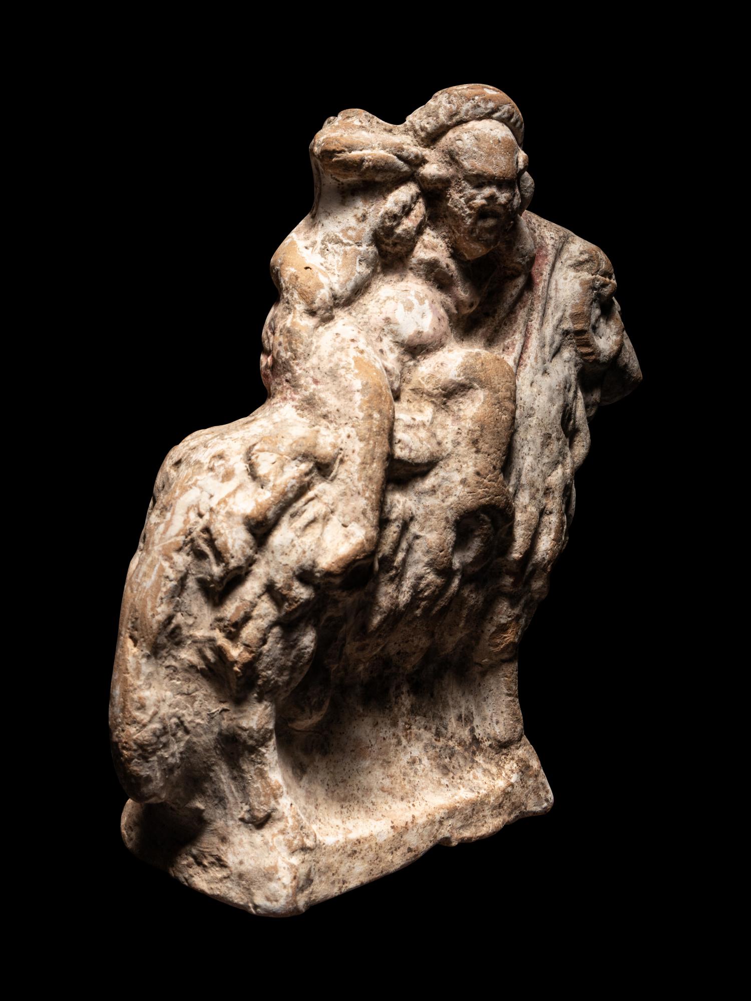 A Canosan Terracotta Silenos on a Ram