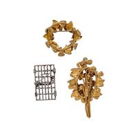 COLLECTION OF SUFFRAGETTE THEMED JEWELRY