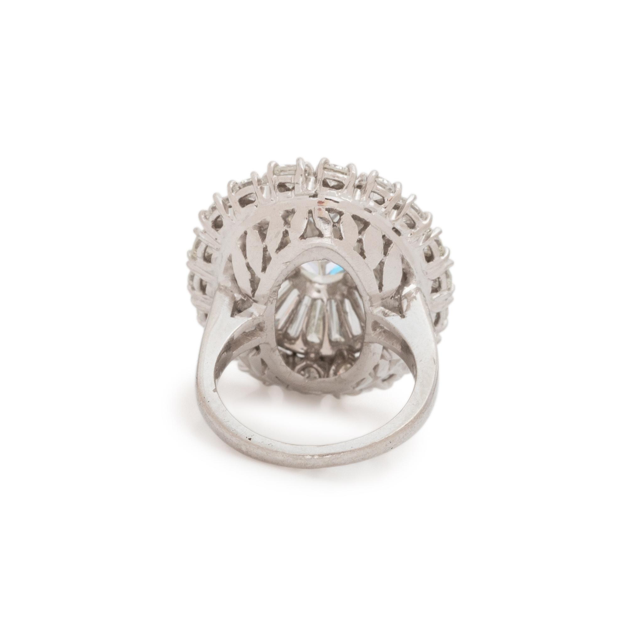 DIAMOND AND PLATINUM RING