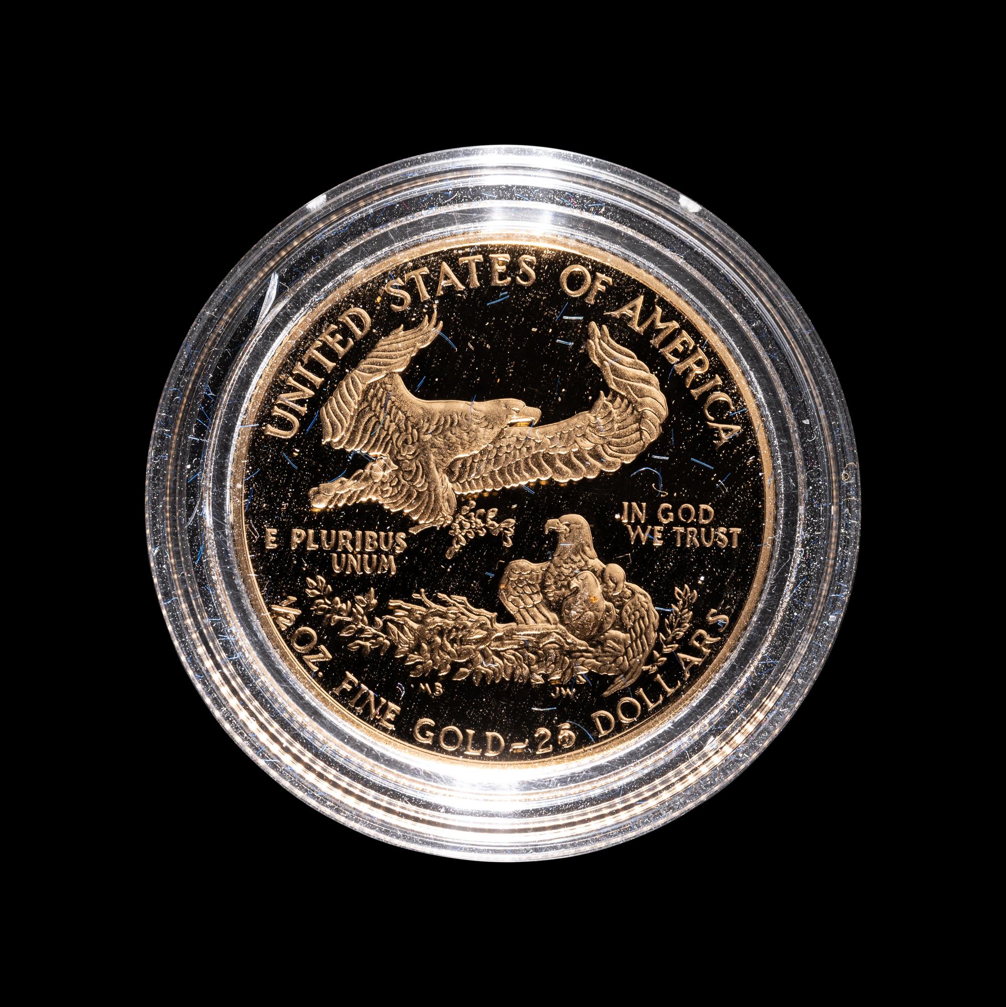 1/2-ounce proof gold bullion coin, 1987