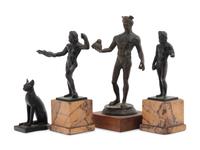 Four Small Grand Tour Bronze Articles
