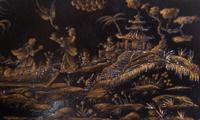 A Louis XV Style Chinoiserie Decorated Commode