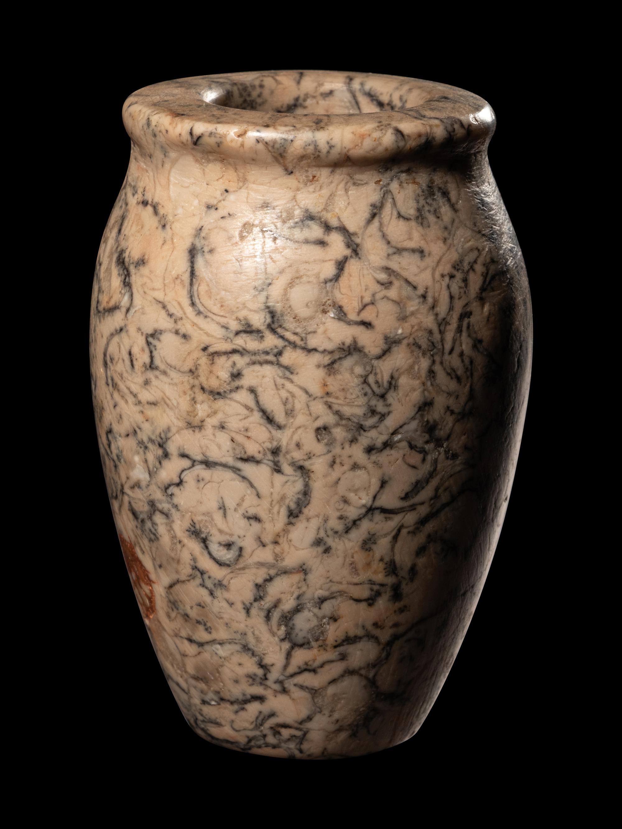 An Egyptian Breccia Jar