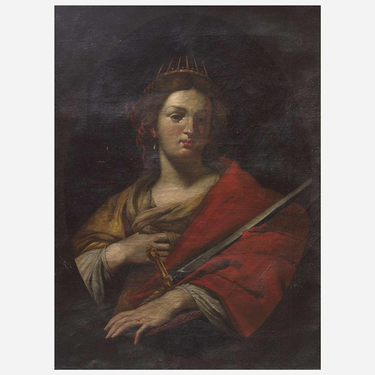 Attributed to Francesco Solimena (Italian, 1657–1747) Saint Catherine of Alexandria