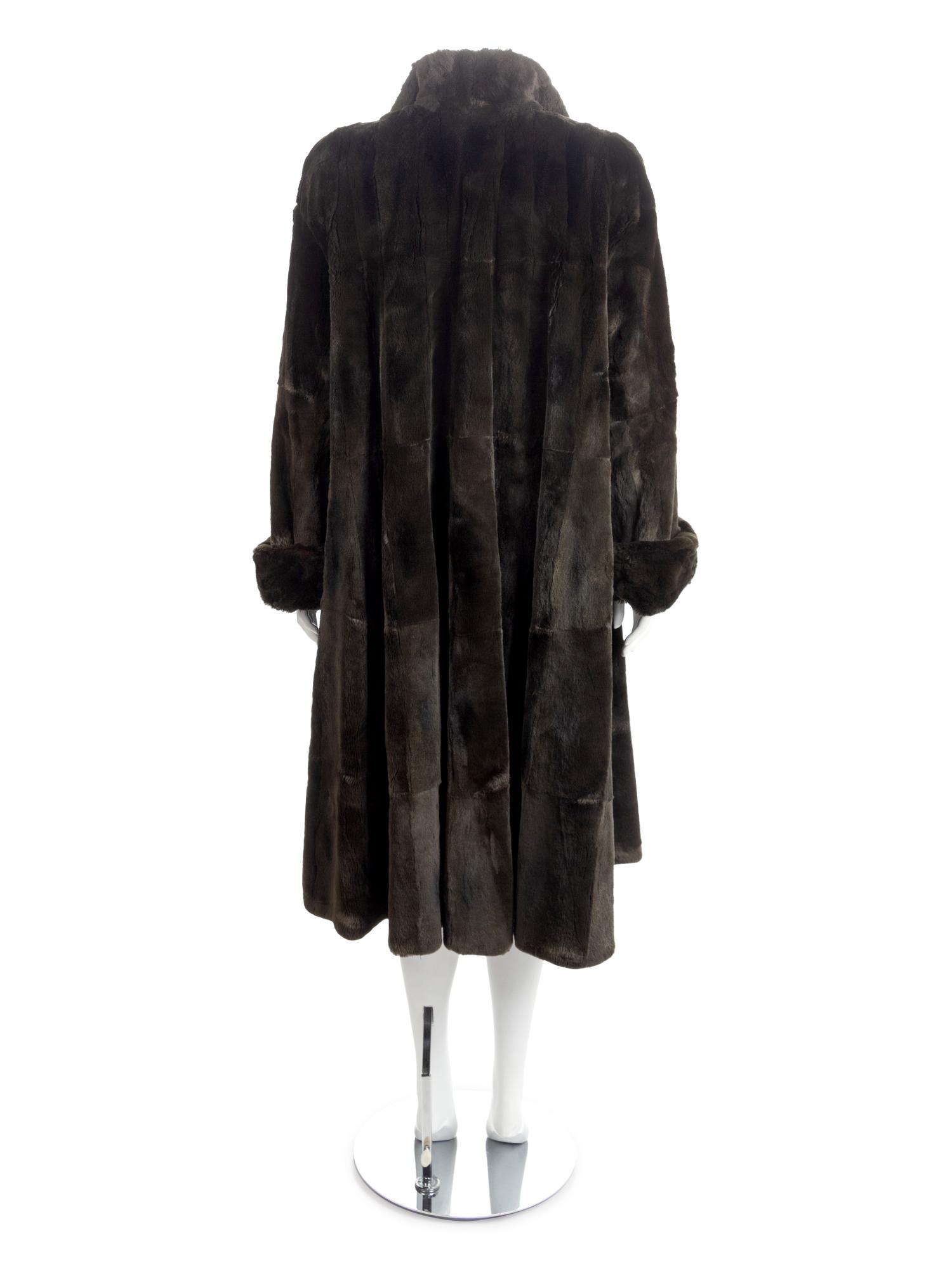 I. Magnin Long Fur Coat, 1980-90s