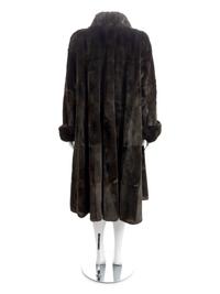 I. Magnin Long Fur Coat, 1980-90s