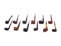 A Group of Twelve Root Briar Smoking Pipes
