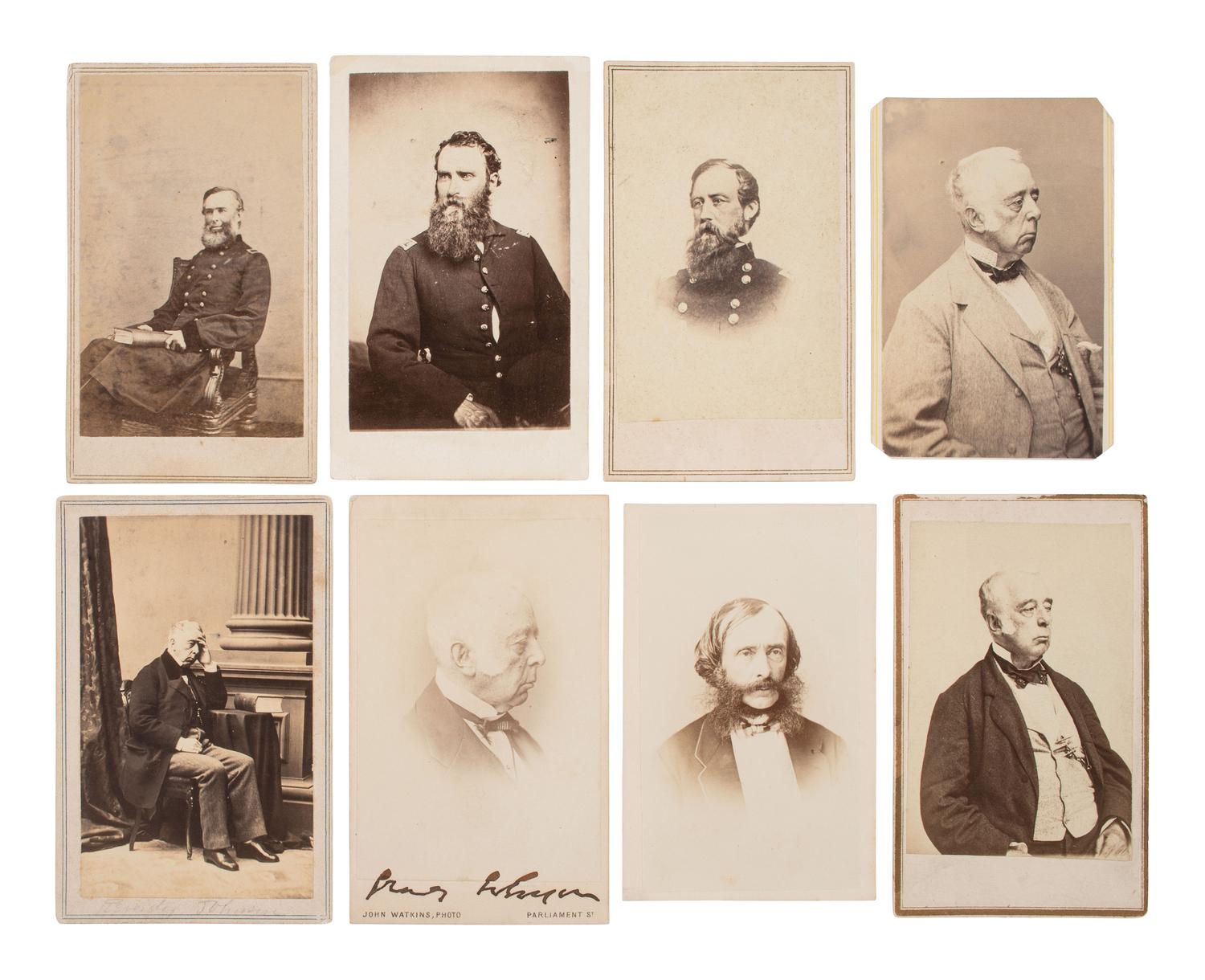 [LINCOLN, Abraham (1809-1865)]. An archive related to the trial of the Lincoln conspirators incl. CDVs of military commissioners and Surratt attorney, Reverdy JOHNSON.