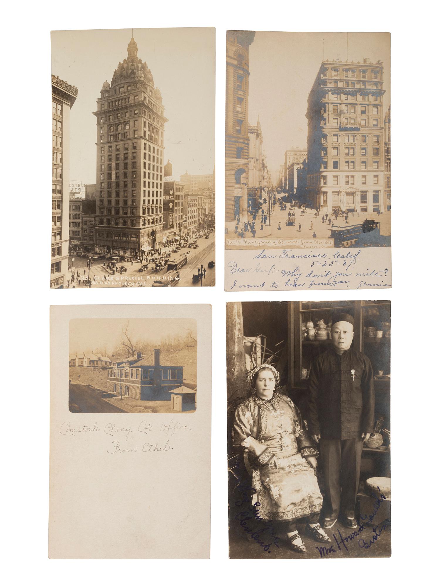 [CALIFORNIA]. Approx. 75 RPPCs and photographs of San Francisco and the Bay Area. Early 20th century