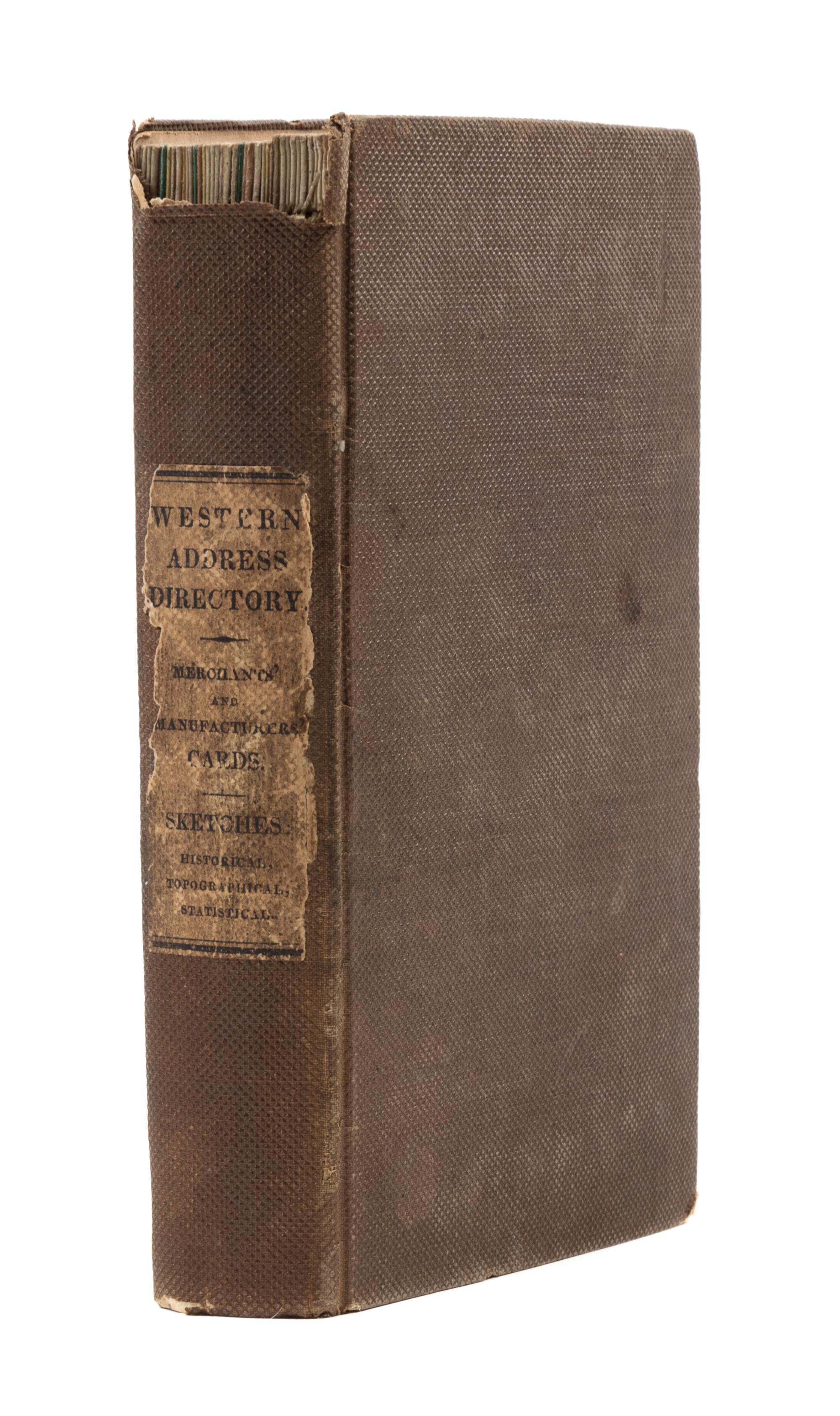 LYFORD, William Gilman (1784-1852). The Western Address Directory. Baltimore: Jos. Robinson, 1837.