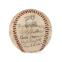 A 1940 Milwaukee Brewers Team Signed Autograph Baseball