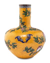 A Large Chinese Cloisonné Enamel Vase