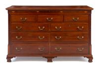 A Late George III Mahogany Mule Chest Height 42 1/2 x width 68 1/4 x depth 22 3/4 inches. — 19TH CENTURY