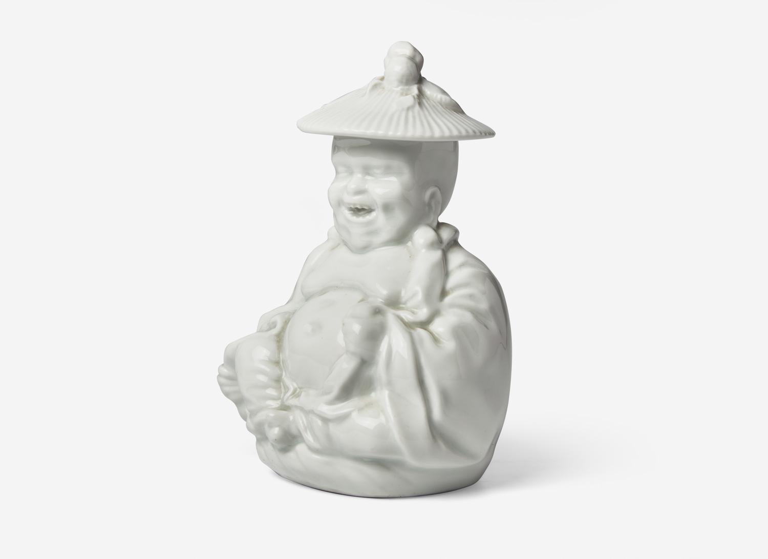 Two Pairs of Chinese Porcelain Figures of Parrots and A Chinese Style White Glazed Porcelain 'Pagoda' Figure