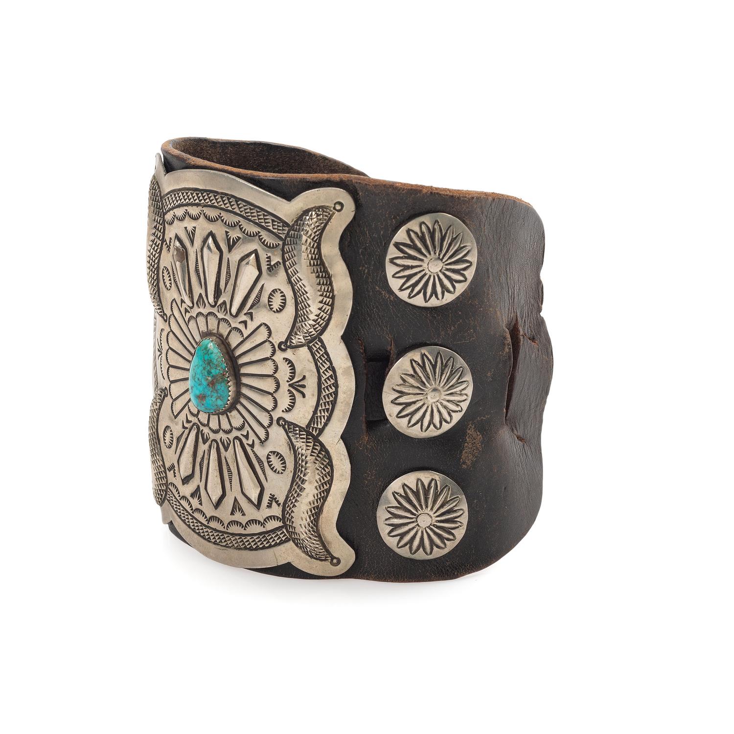 Navajo Silver and Turquoise Ketoh