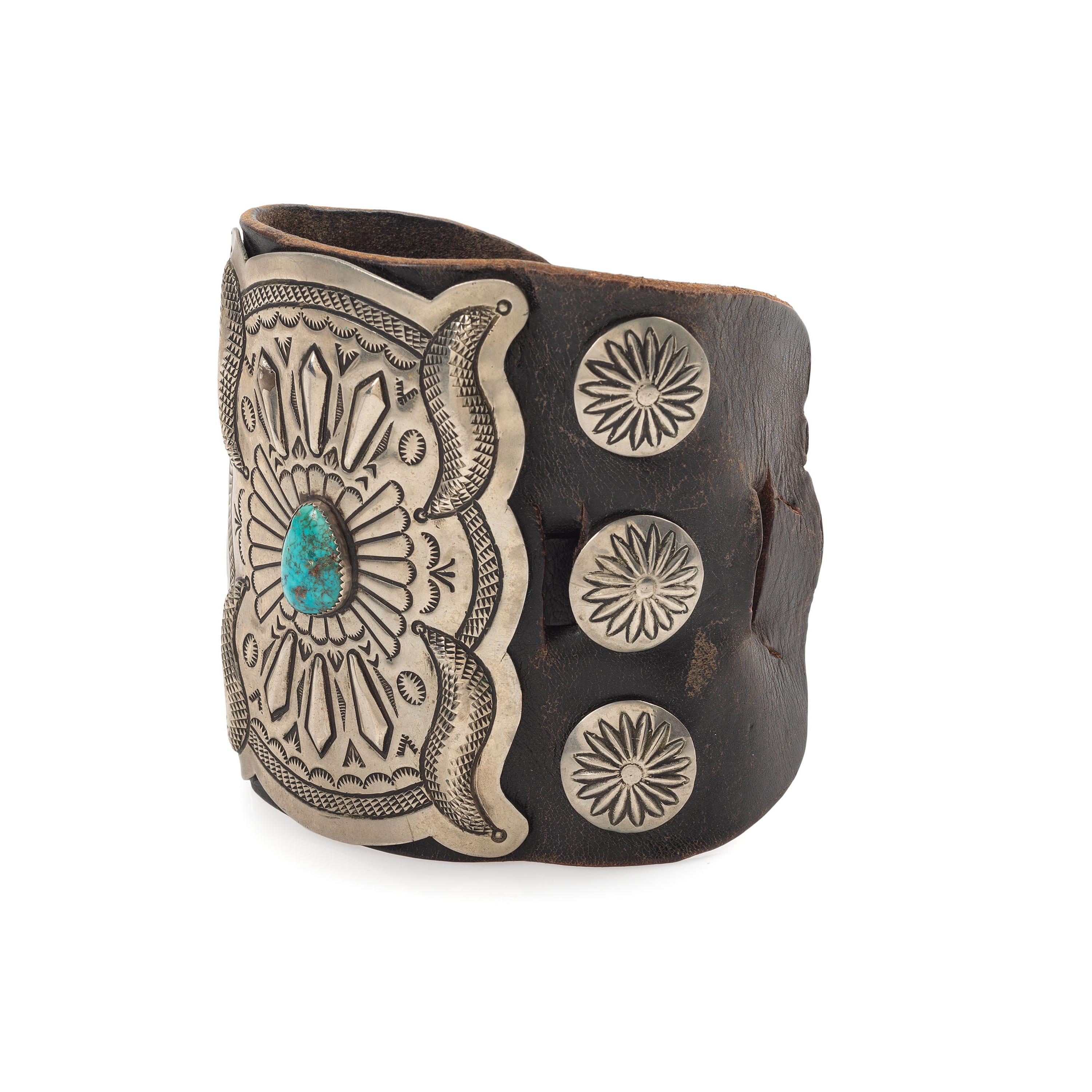 Navajo Silver and Turquoise Ketoh