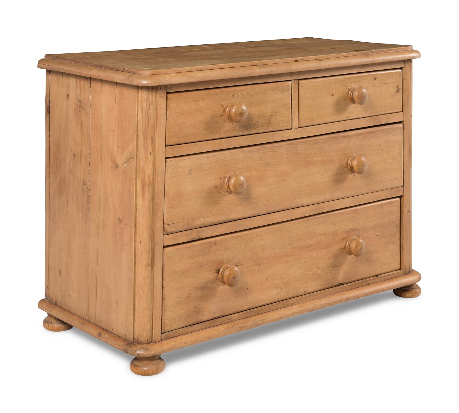 An English Pine Chest of Drawers