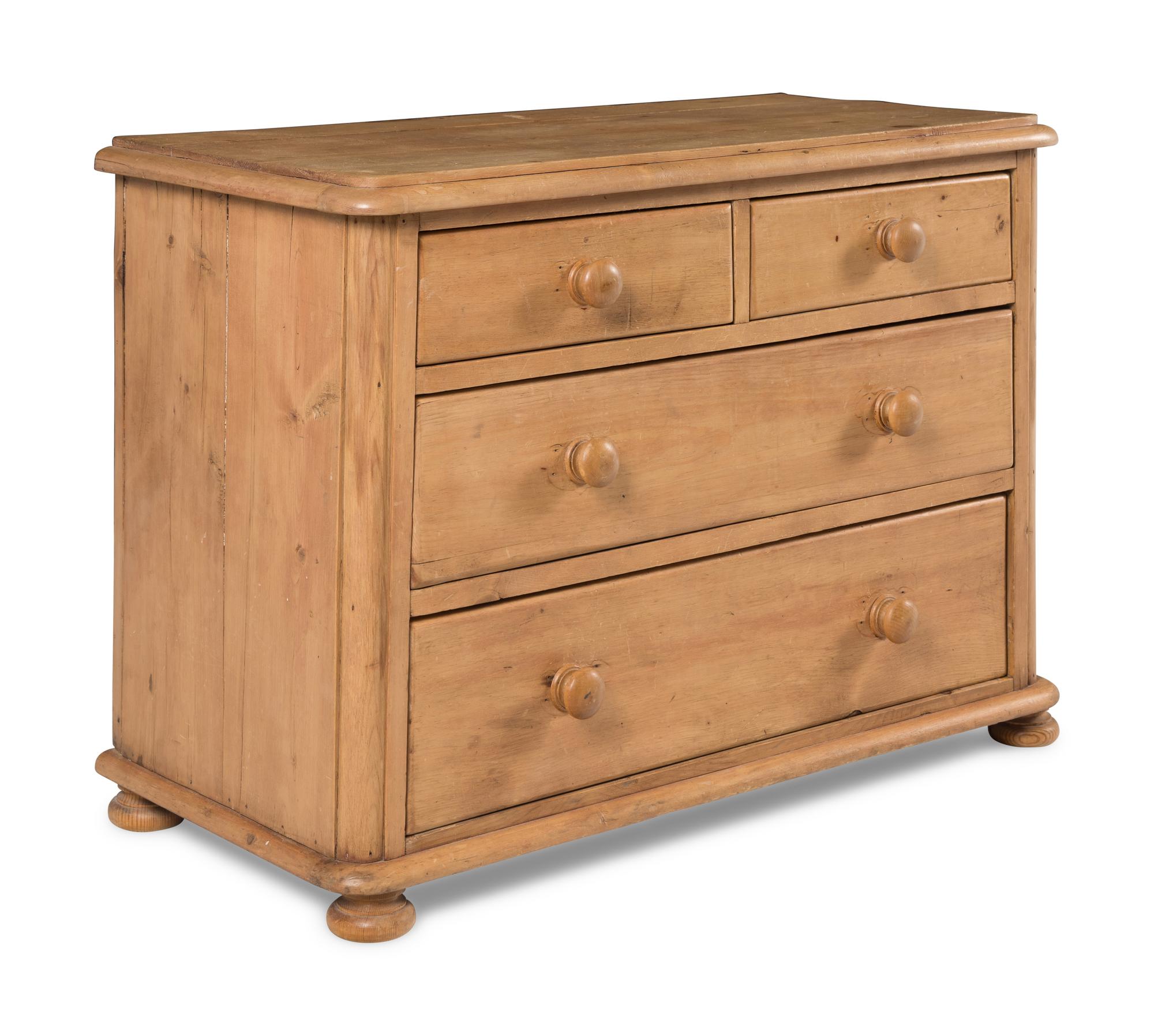 An English Pine Chest of Drawers