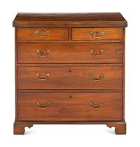 A George III Mahogany Flip-Top Bachelor's Chest