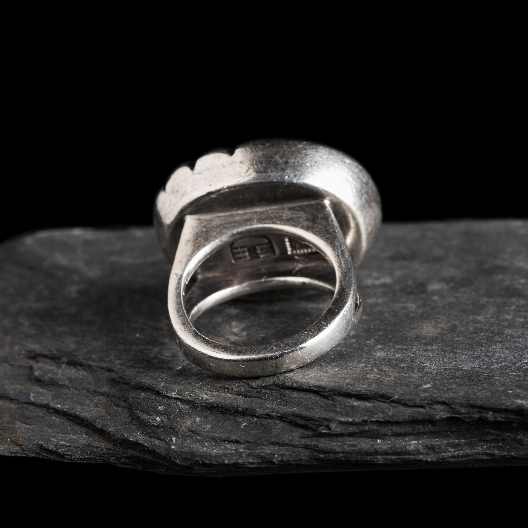 Kenneth Begay (Diné, 1913-1977) — Sterling Silver and Turquoise Ring