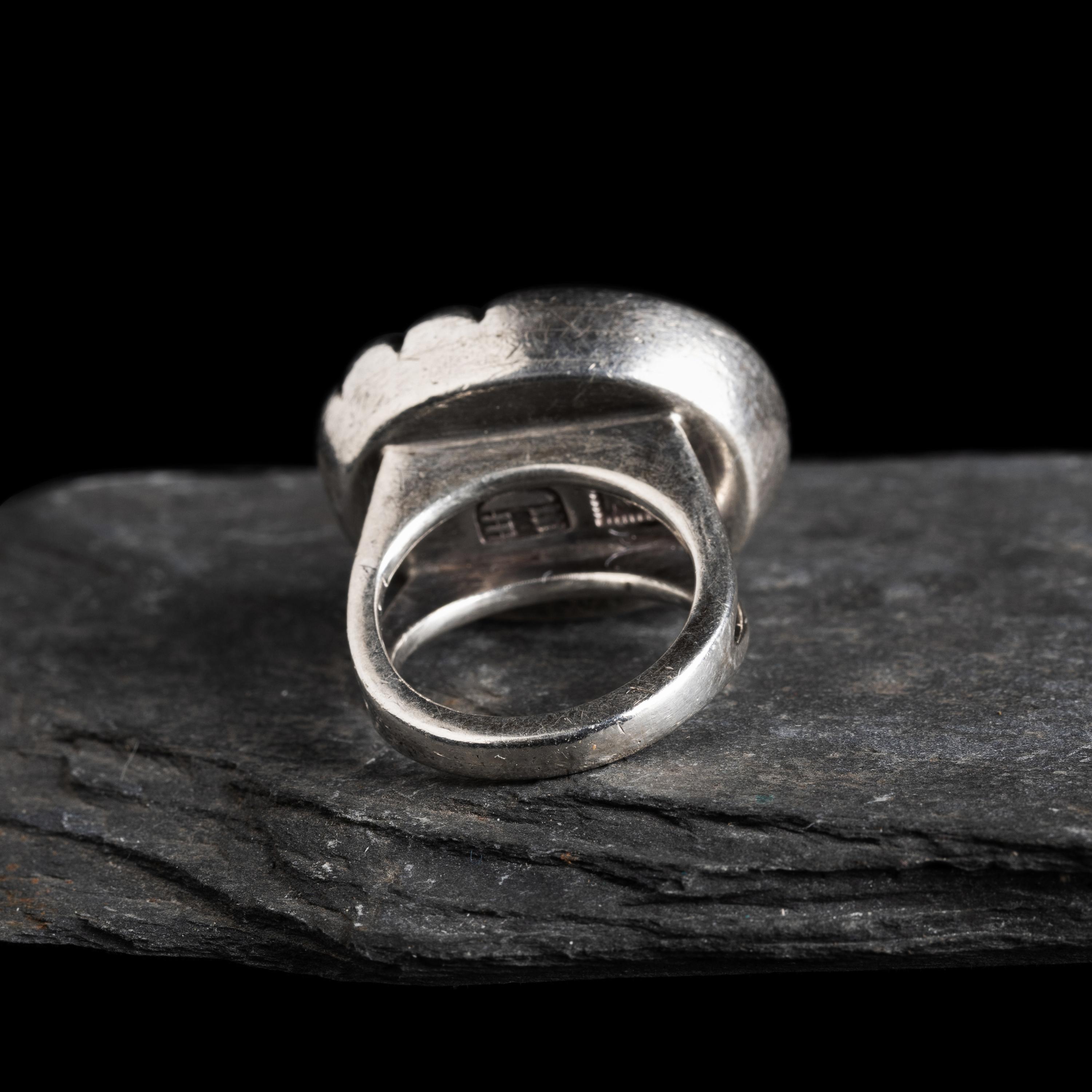 Kenneth Begay (Diné, 1913-1977) — Sterling Silver and Turquoise Ring