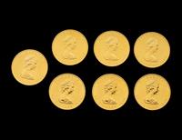 [CANADA] A Group of Seven 1980 Maple Leaf $50 Gold Coins