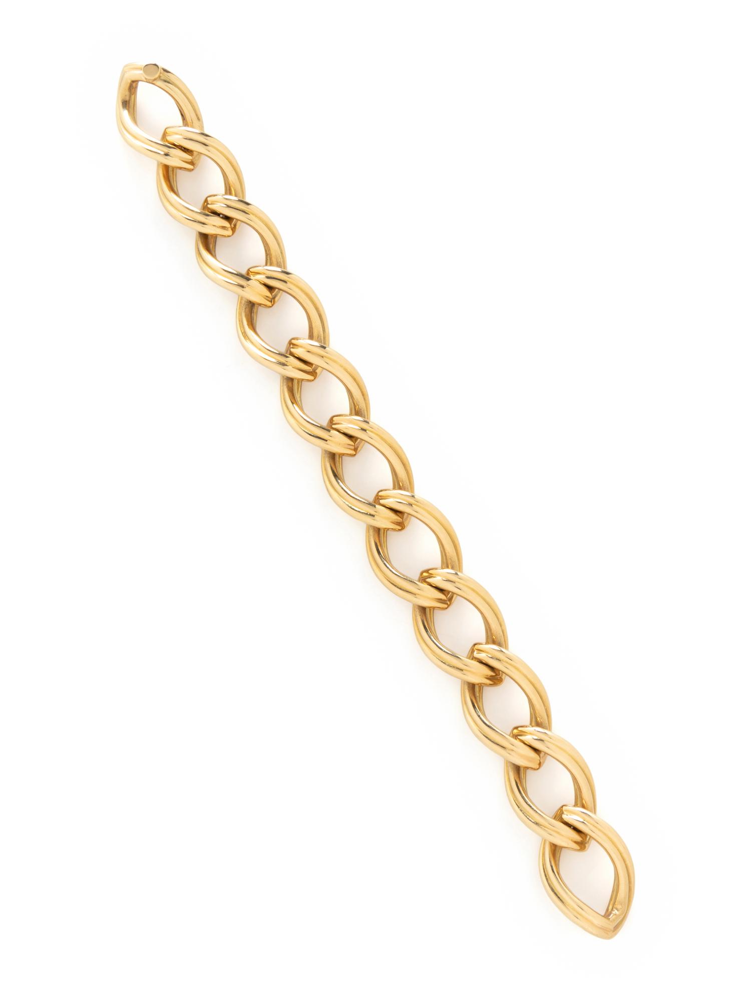 YELLOW GOLD LINK BRACELET