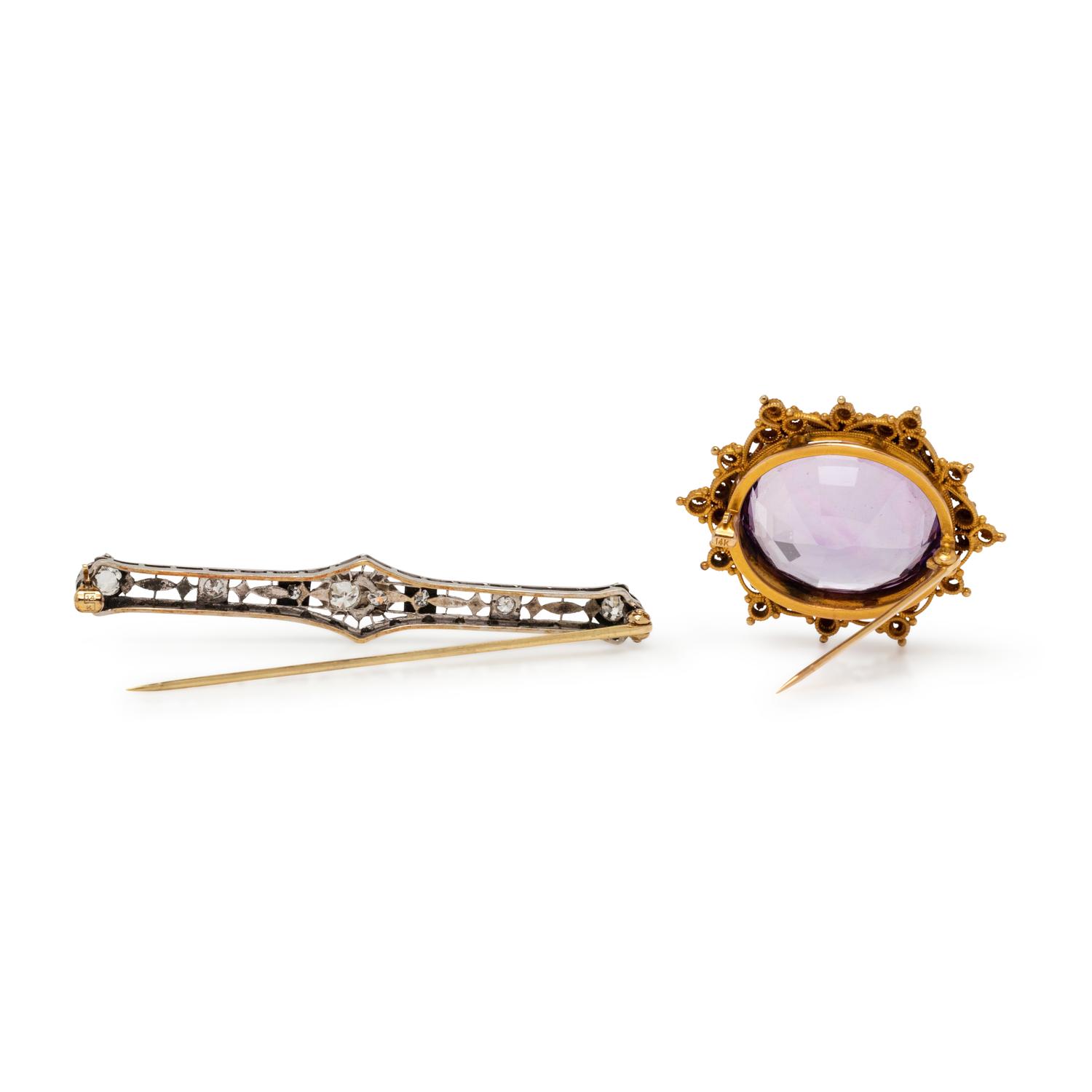 COLLECTION OF ANTIQUE BROOCHES