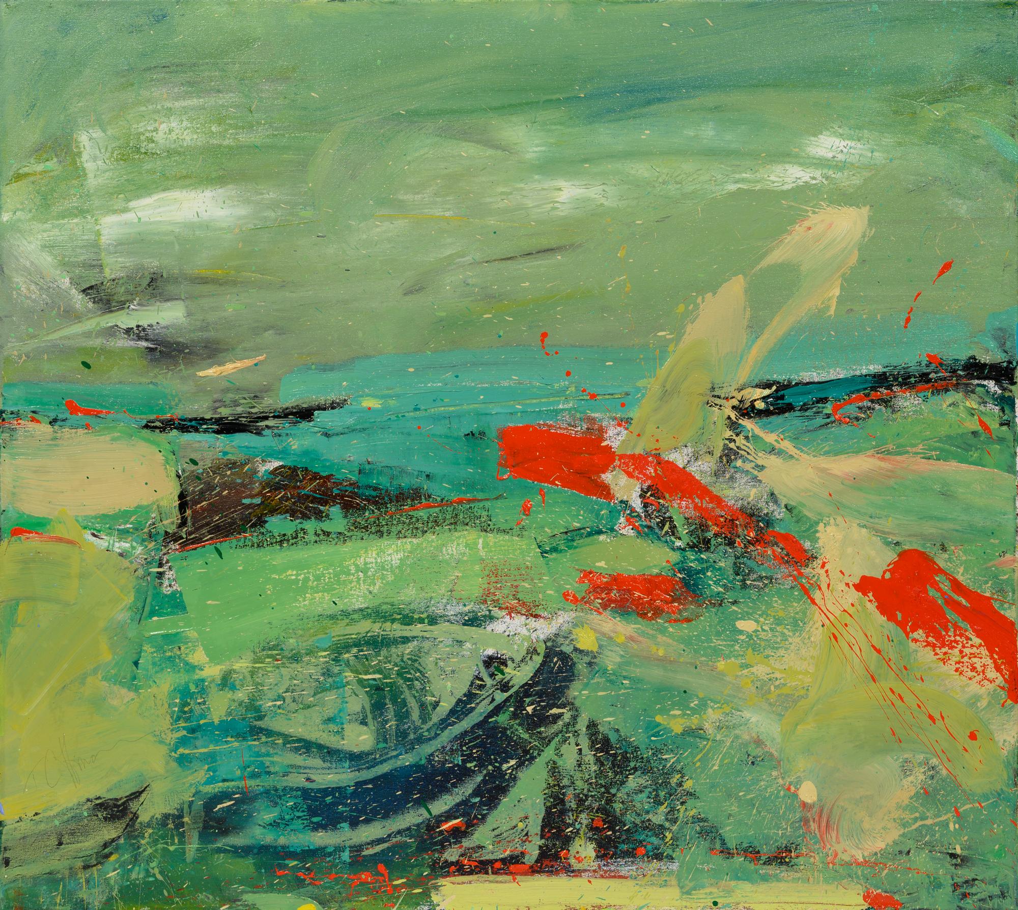 Storm Over the Lake (diptych)