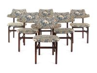 Set of Six Dining Chairs, model 675, Dunbar, USA