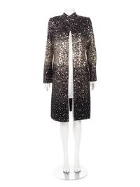 Oscar de la Renta Sequin Embellished Wool Coat, Fall 2006
