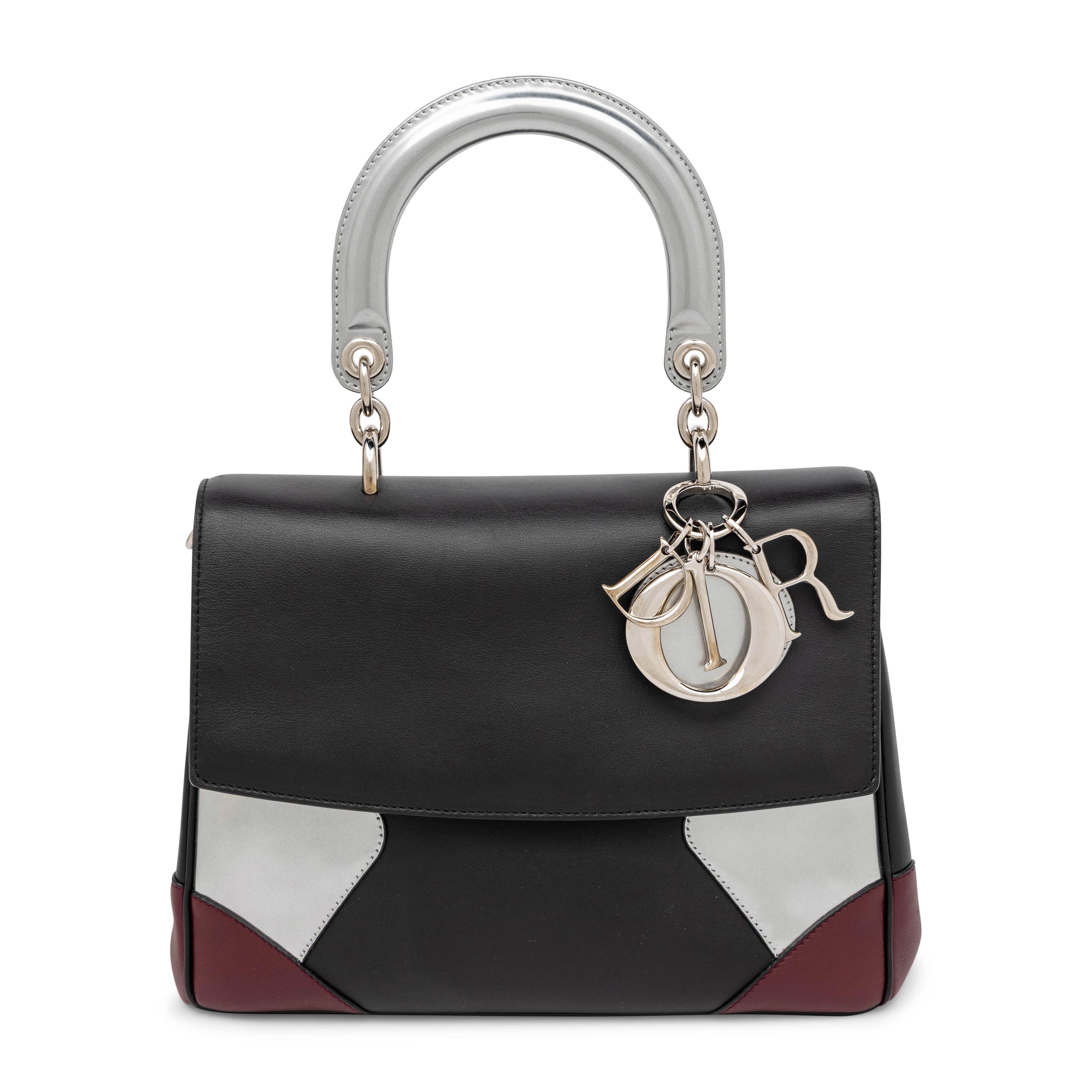 Christian Dior, Top Handle Flap Bag in Multicolor Leathers